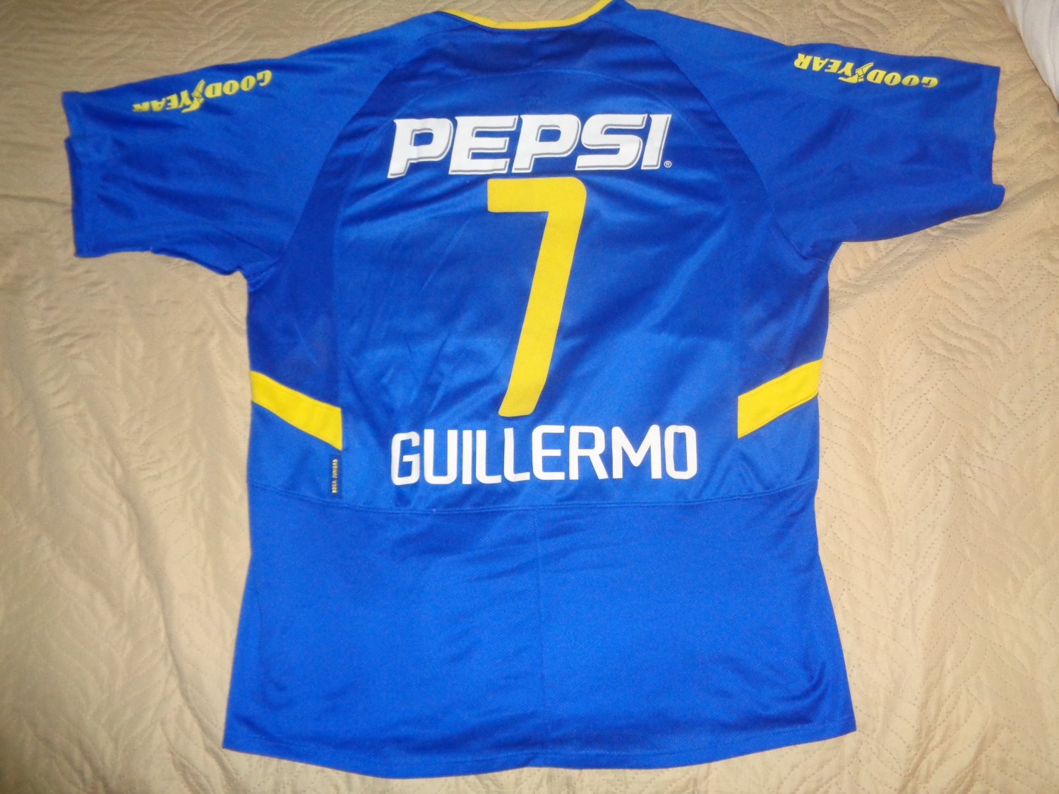 Boca Juniors Home football shirt 2004. Sponsored by Pepsi