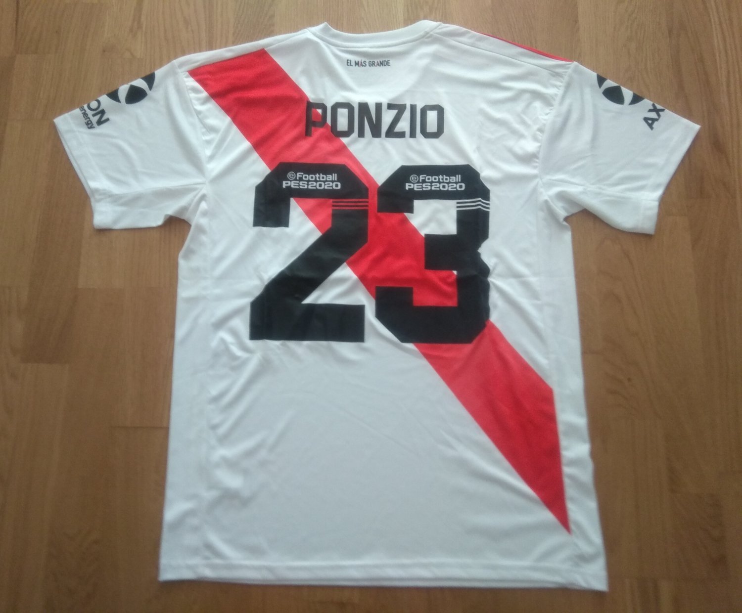lanzadera Alinear Goma de dinero River Plate Home Camiseta de Fútbol 2019 - 2020. Sponsored by Turkish  Airlines