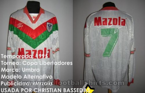 Velez Sarsfield Away football shirt 1995