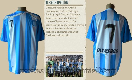 Racing Club Home football shirt 2010