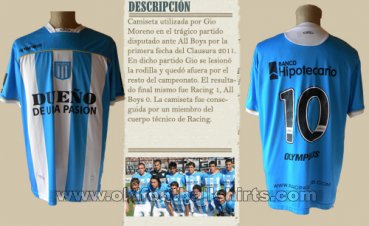 Racing Club Home football shirt 2011
