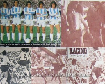 Racing Club Home Camiseta de Fútbol 1976