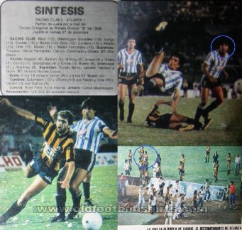 Racing Club Home football shirt 1985 - 1986