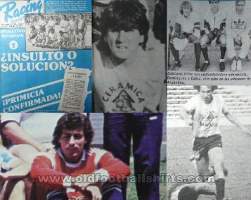 Racing Club Goalkeeper football shirt 1986 - 1987