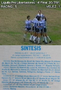 Racing Club Home football shirt 1990 - 1991