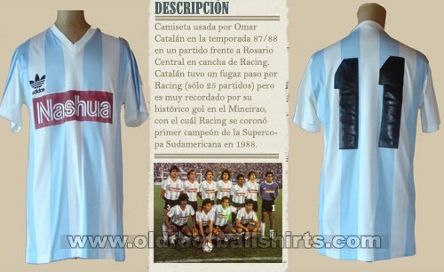 Racing Club Home football shirt 1987 - 1988