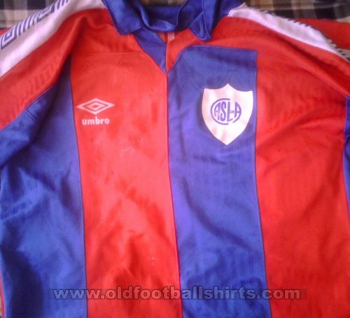 San Lorenzo Home camisa de futebol 1985 - 1989