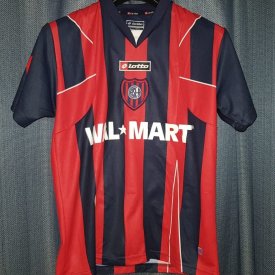 San Lorenzo Home football shirt 2007 - 2008 sponsored by Wal Mart