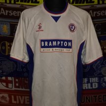 Chesterfield Away football shirt 1999 - 2000 sponsored by Brampton Print & Design