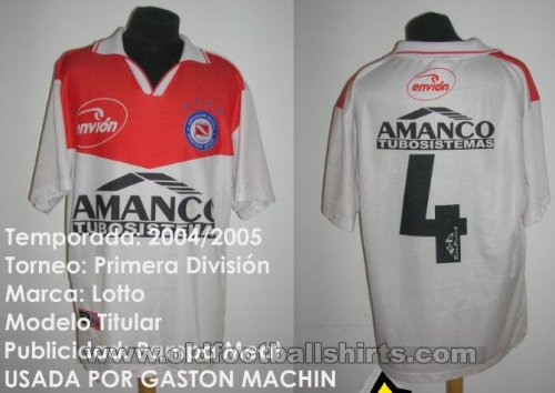 Argentinos Juniors Away football shirt 2001 - 2002