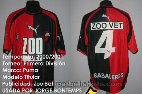 Colon Santa Fe Home φανέλα ποδόσφαιρου 2000 - 2001