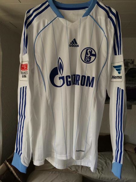 FC Schalke 04 Visitante Camiseta de Fútbol 2011 - 2012. Sponsored