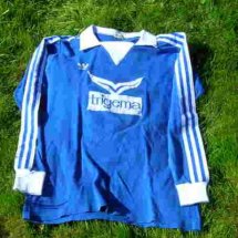 FC Schalke 04 Home football shirt 1982 - 1983 sponsored by Trigema
