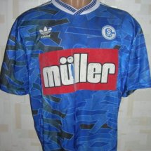 FC Schalke 04 Home football shirt 1993 - 1994 sponsored by Muller