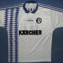 FC Schalke 04 Home football shirt 1995 - 1996 sponsored by Kärcher