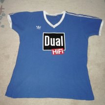 FC Schalke 04 Home football shirt 1987 - 1988 sponsored by Dual HiFi