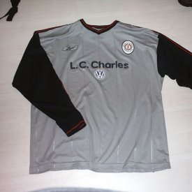 Crewe Alexandra Home football shirt 2003 - 2004 sponsored by L. C. Charles