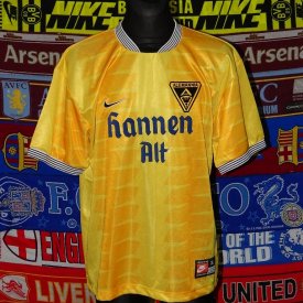 Alemannia Aachen Home football shirt 1998 - 1999 sponsored by Hannen Alt