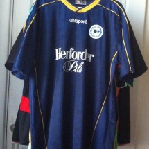 Arminia Bielefeld Home football shirt 2000 - 2001 sponsored by Herforder Pils