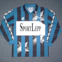Arminia Bielefeld Home football shirt 1992 - 1994 sponsored by SportLepp