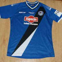 Arminia Bielefeld Home football shirt 2014 - 2015 sponsored by Alpecin