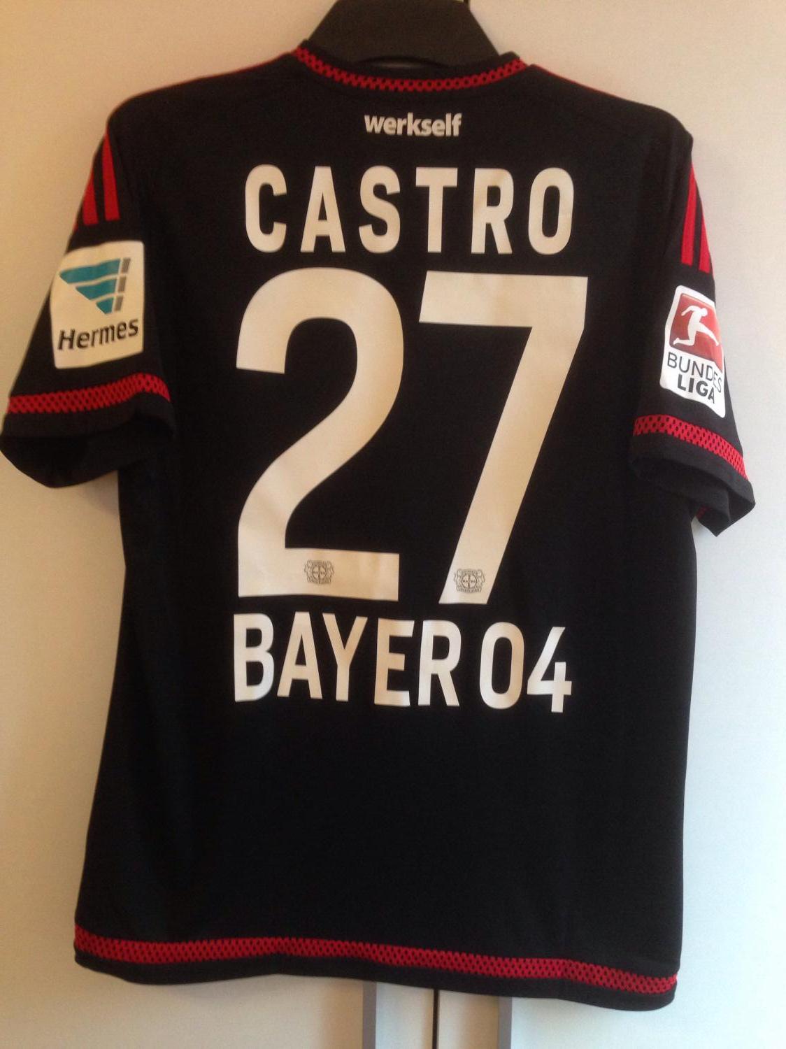 Bayer Original Jako Bayer 04 Leverkusen Sweat Prestige Noir Sponsor Neuf & Emballage 