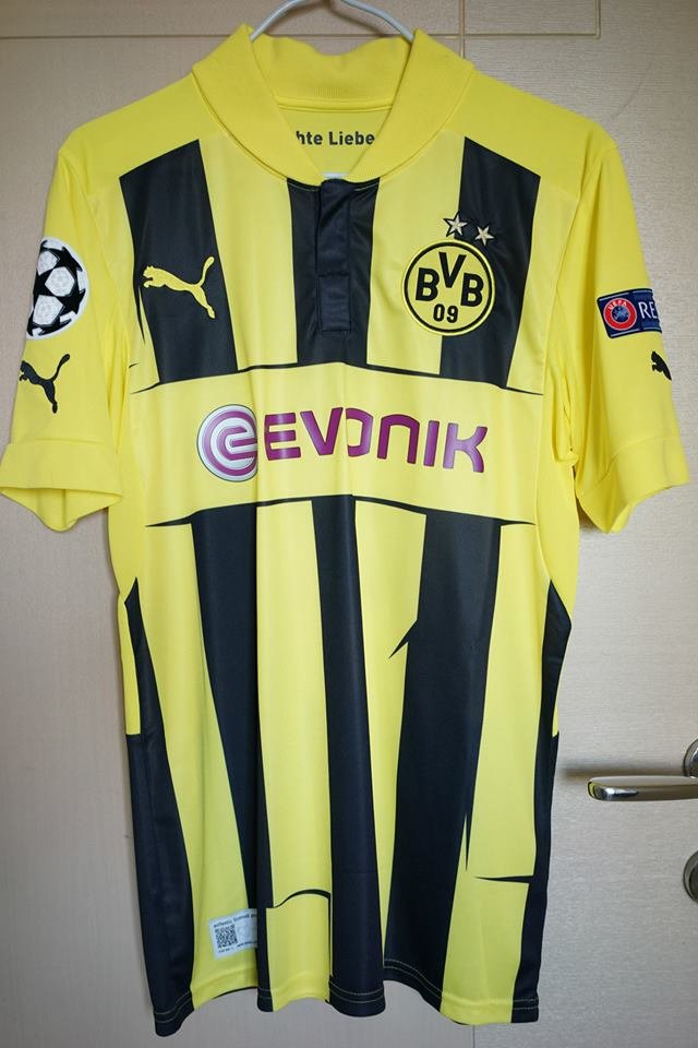 Borussia Dortmund 2012-2013 Calcio Reuss Lewandowski Jersey Champions League 