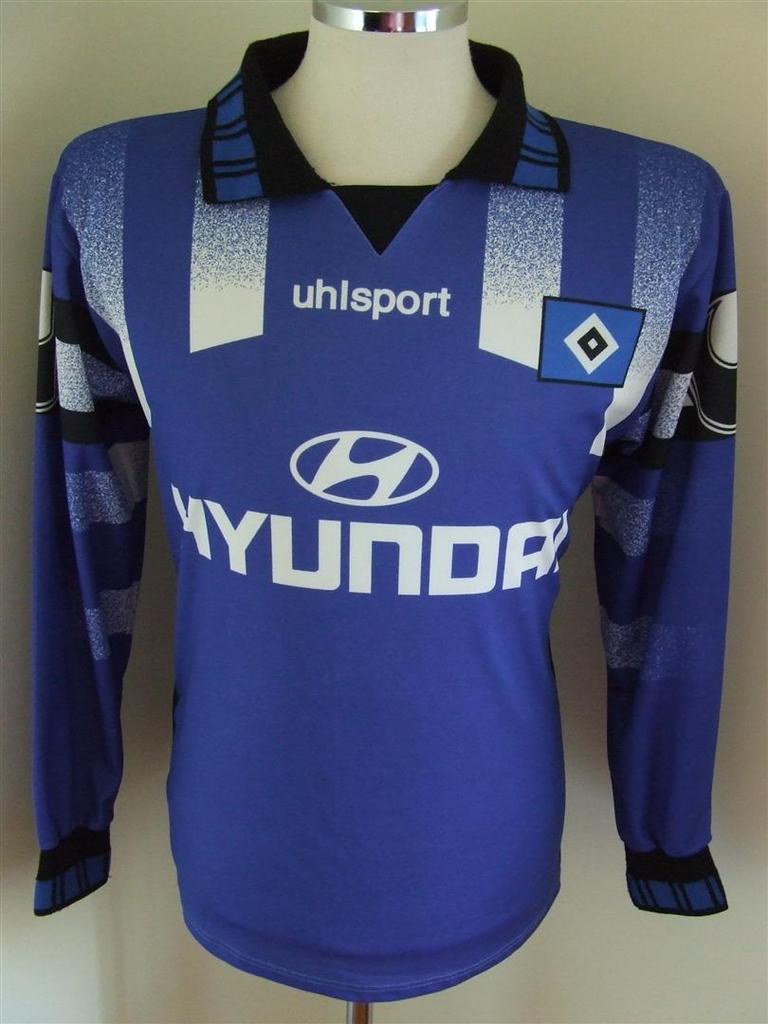 Rare maillot vintage Uhlsport Hamburg SV 1996/97 manches longues