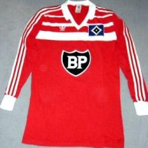 Hamburg Home football shirt 1983 - 1984 sponsored by BP