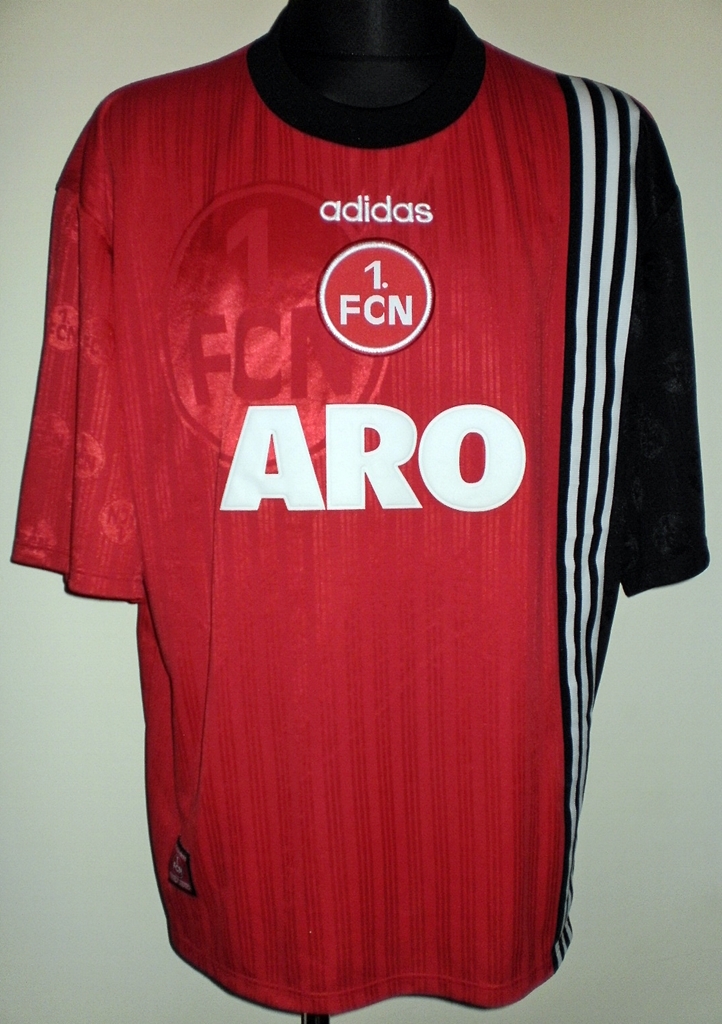 FC Norimberga 1997/1998 HOME FOOTBALL SHIRT JERSEY FCN MAGLIA CALCIO ADIDAS ARO 