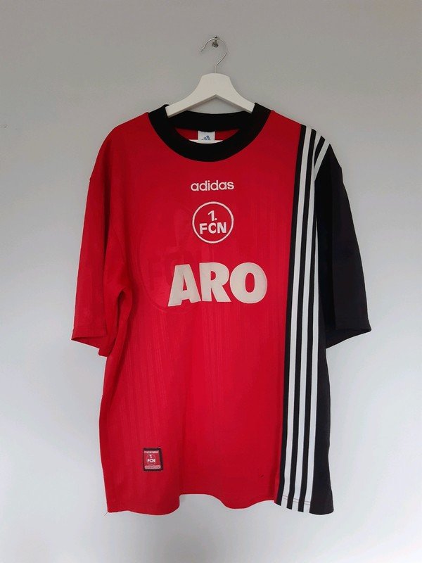 Nurnberg Home football shirt 1997 - 1999. Sponsored by Aro