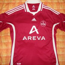 Nurnberg Home φανέλα ποδόσφαιρου 2009 - 2010 sponsored by Areva