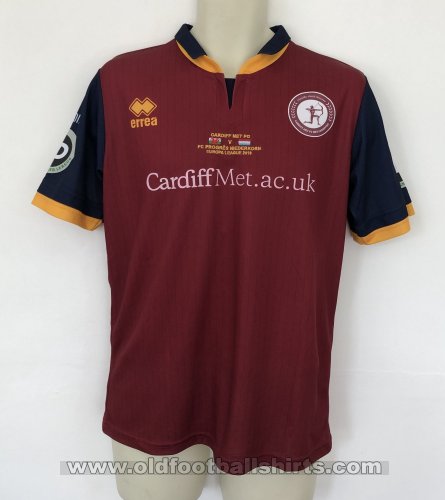 Cardiff Metropolitan University FC Home football shirt 2018 - 2019