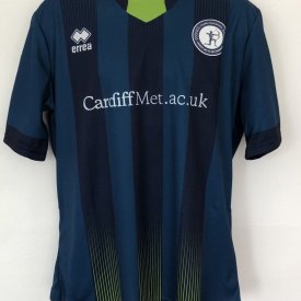 Cardiff Metropolitan University FC Away football shirt 2018 - 2019 sponsored by Cardiff Met