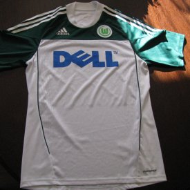 VfL Wolfsburg Home football shirt 2010 - 2011 sponsored by Dell