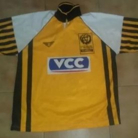 Club Social y Deportivo Flandria Home football shirt 1997 - 1998 sponsored by VCC
