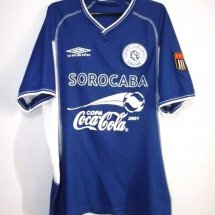 Esporte Clube São Bento Home football shirt 2001 sponsored by Coca Cola
