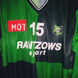 FK Auda Home football shirt 2002 - 2004 sponsored by Rantzows Sport