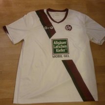 1. FC Kaiserslautern Home football shirt 2010 - 2011 sponsored by Allgäuer Latschen Kiefer