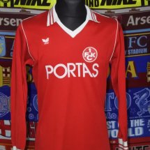 1. FC Kaiserslautern Home football shirt 1982 - 1983 sponsored by Portas