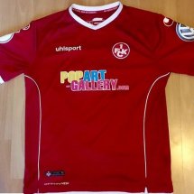 1. FC Kaiserslautern Cup Shirt football shirt 2017 - 2018 sponsored by PopArtGallery.com