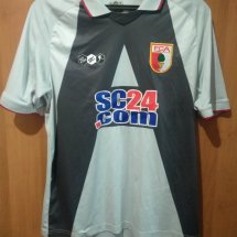 Augsburg Home football shirt 2009 - 2010 sponsored by SC24.com