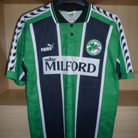 Greuther Furth Home football shirt 1996 - 1998 sponsored by Milford