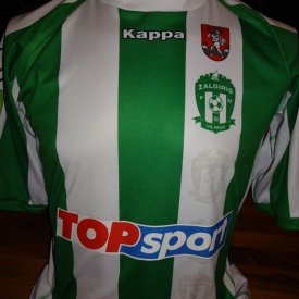 Zalgiris Vilnius Home football shirt 2014 sponsored by Top sport