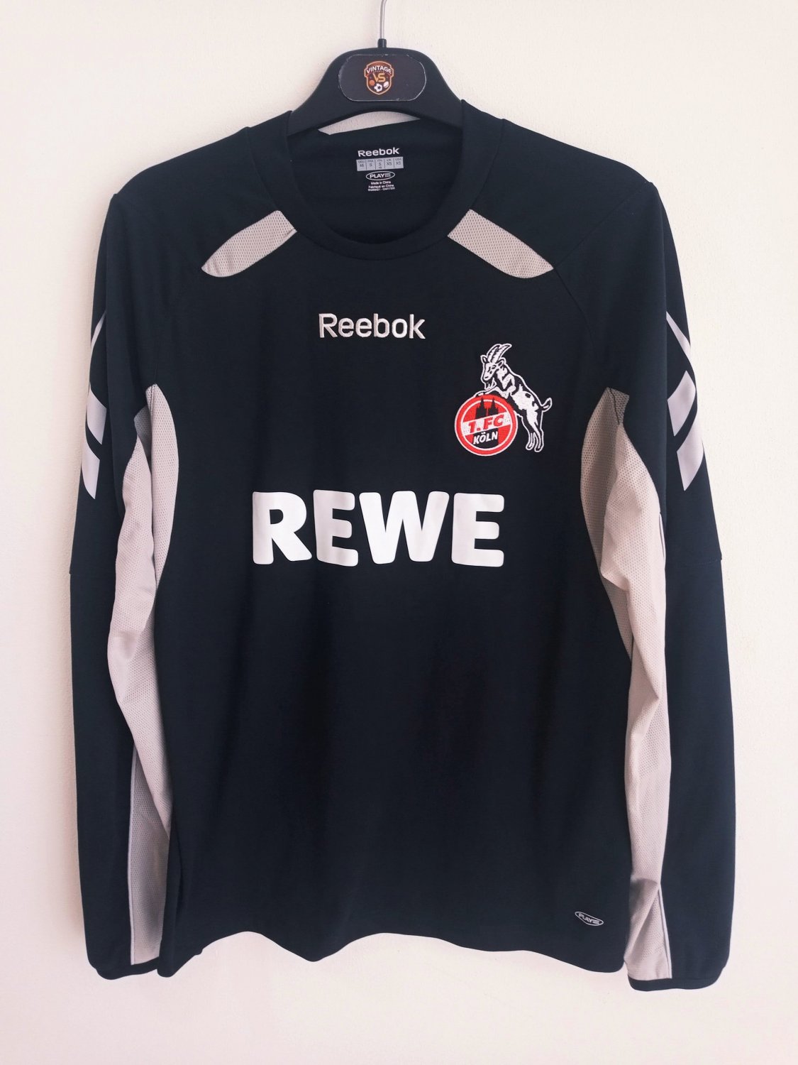 Gilet 1. FC Köln Ufficiale - Nero, Logo Ricamato, 100% Poliestere