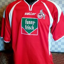 1. FC Koln Home football shirt 2004 - 2005 sponsored by Funny-Frisch