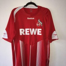 1. FC Koln Home football shirt 2009 - 2010 sponsored by Rewe