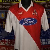 1. FC Koln Home football shirt 1997 - 1999 sponsored by Ford