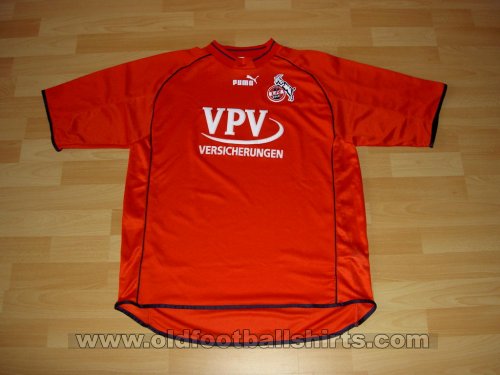 1. FC Koln Home football shirt 2001 - 2002