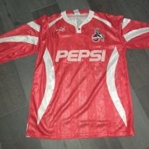 1. FC Koln Home football shirt 1993 - 1994 sponsored by Pepsi